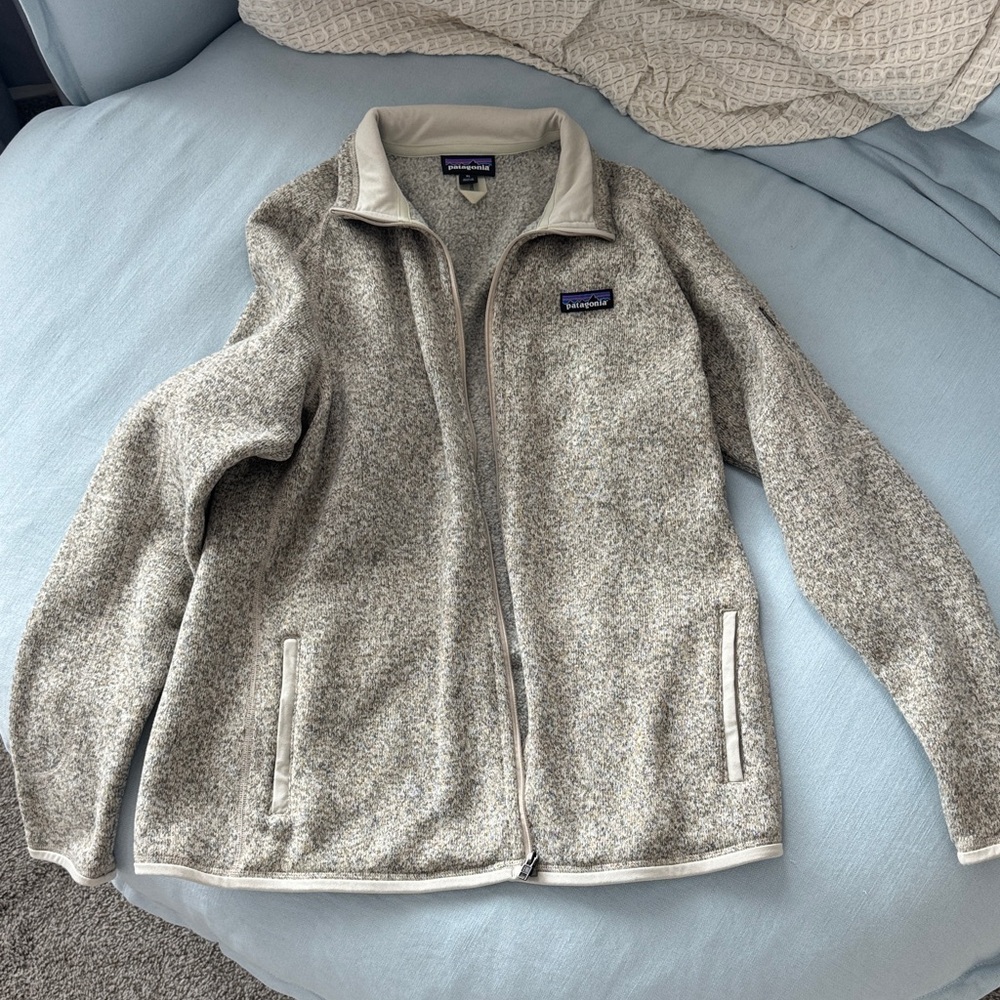 Patagonia Oat Zip-Up Fleece Jacket